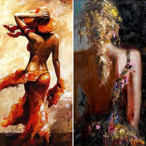 5d Diy Diamond Painting Cross Stitch Diamond Mosaic Dancer Pattern Full Square Diamond Embroidery Painting Home Decor
