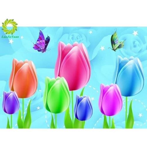 SNA DIY Diamond Painting Flowers Diamond Embroidery 5D Full Square Rhinestones Cross Stitch Diamonds Home Decoration