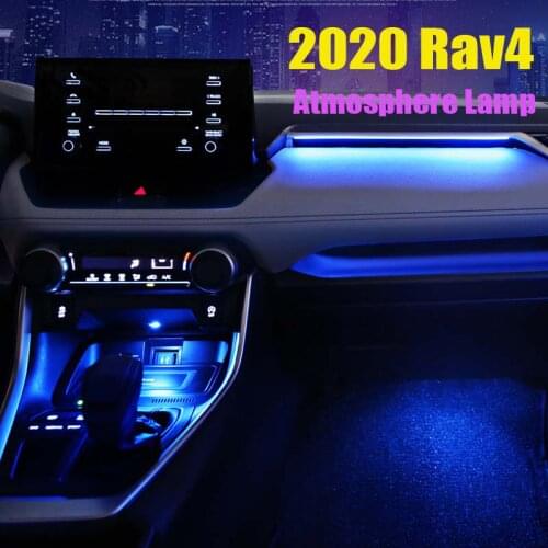 For 2020 RAV4 RAV 4 Car Foot Light Ambient Lamp Multiple Modes Automotive Interior Decorative Lights Bowl Handle Armrest Light