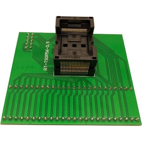 Free shipping TSOP56 RT809H RT809F adapter Programming Socket 0.5 IC Test Socket Flash IC test socket open top ZIF adapter