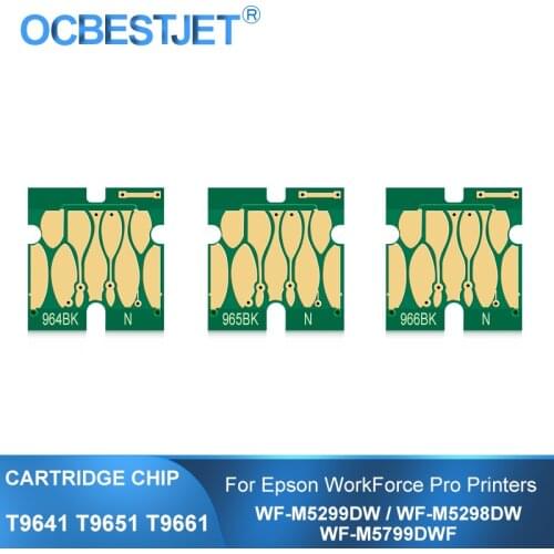 T9641 T9651 T9661 Ink Cartridge Chip For Epson WorkForce Pro WF-M5799DWF WF-M5299DW WF-M5298DW M5799 M5299 M5298 Priner Chips