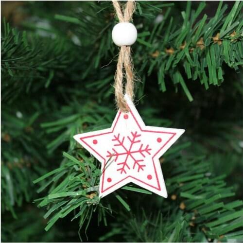 Wooden Christmas Decor Toys For Christmas Tree Chirstmas Hanging Ornaments Xmas Decor for Home Party Wedding New Year Pendant