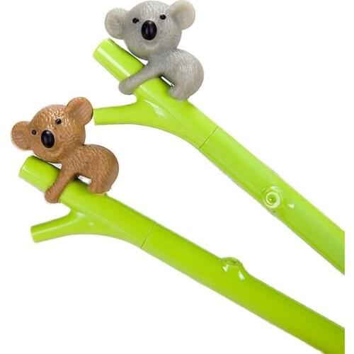 Gel Pen Cute Koala Bear Shape Pens Black Ink Stationery School Office Accessory Kawaii Kimetsu No Yaiba Lapices Tinta Caneta