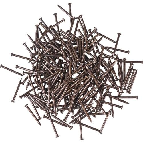 100pcs 18x1.5MM Chinese Archaize Round Head Antique Bronze Wooden Nails for Furniture DIY Decorative Boxes