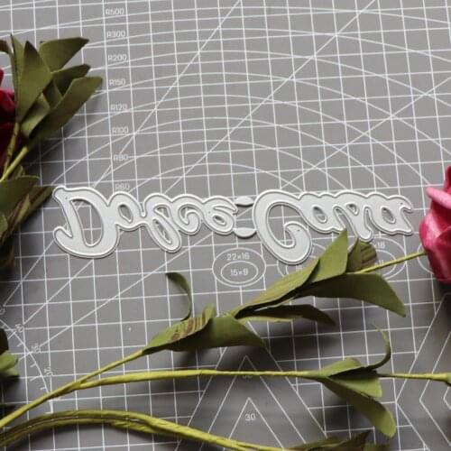 Italian Letter Dolce Casa 2021 New Metal Cutting Dies for DIY and Scrapbooking Embossing Decoration Card Making