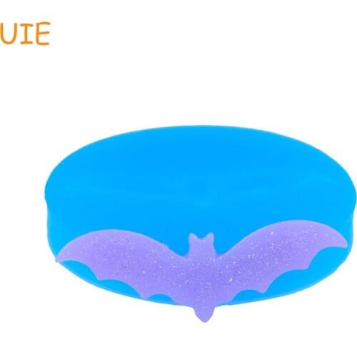 JYL277U 28.2mm Halloween Bat Silicone Push Mold - Chocolate, Resin Clay, Cookie Biscuit, Icing, Cake Decoration, Food Grade Mold