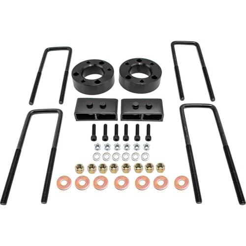 2.5" Front & 1.5" Rear Black Leveling lift kit for Ford F150 4WD 2009-2018 Replacement Pair Off-Road Heavy Duty Steel Blocks