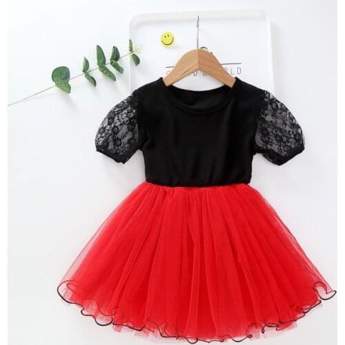 Summer Girls Dresses For Kids Princess Star Sequins Mesh Dress Childrens Patchwork Clothes Birthday Party Pretty Clothing