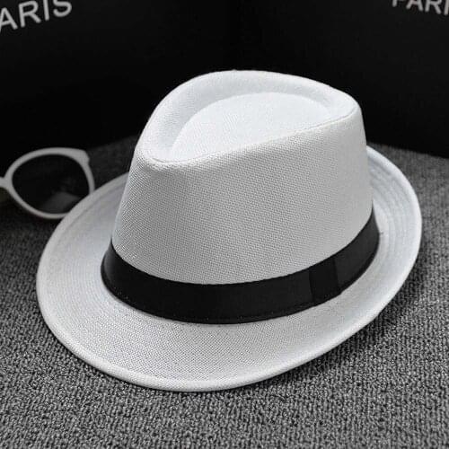 Summer Sun Hat Unisex Paper Straw Crushable Fedora Panama Wide Brim Packable Hats 1 pc