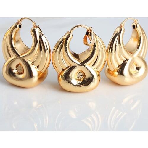 Fashion Jewelry Copper Jewelry Sets For Women Earrings Pendant Jewelry Sets Hoop Earrings For Wedding Party Gifts Trend 2020 New