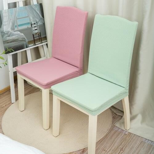 2021 New Removable Spandex Chair Cover Elastic Flexible Seat Case Polyester Stretch Chair Cover For Banquets Wedding