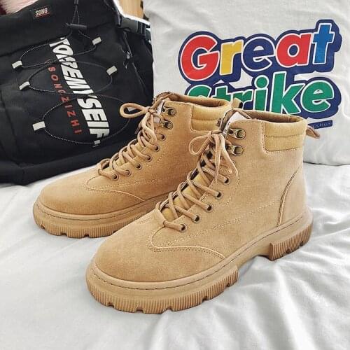 High Top Mens Casual Shoes Fashion Man Work Boot Sneakers Breathable Non-slip Light Outdoor Student Men Shoes Zapatos De Hombre