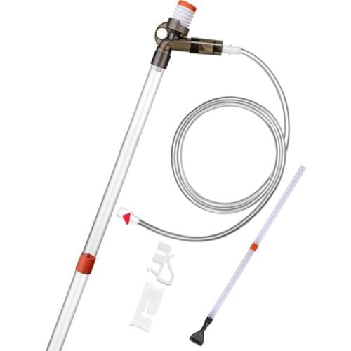 Practical Aquarium Cleaner - Fish Tank Sand Cleaner Kit With Air-Pressing Button And Adjustable Water Flow Controller Clamp For