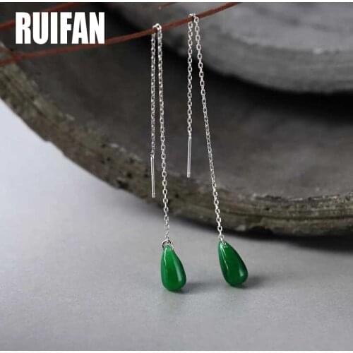 Ruifan Women's Silver Earrings