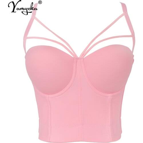 Sexy halter white bustier corset crop top women summer vintage clothes party tank top Cropped y2k tube top clubwear womens tops