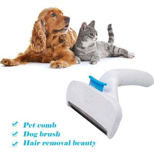 Puppy Cat Comb Hair Brush Removal Pet Grooming Combing Tangled Hair Removal Thick Fur Cleaning Brush Gadget