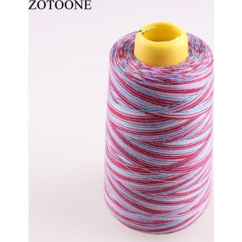 Machine Industrial Sewing Thread Spool Rainbow Polyester sewing thread Multicolor Sewing Suppiles 3000Y/Spool 40S/2