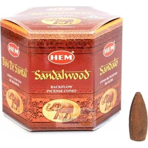 Modern Sandalwood Backflow Waterfall Incense Cones 40 Pcs Sandalwood trinket baratija حلية орнаментальный