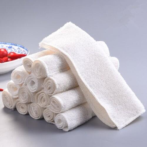 12 Pcs Kitchen Cleaner Rags Efficient Bamboo Fiber Cleaning Cloth Home Washing Tableware Dishcloth