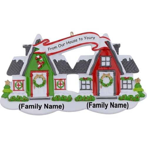 Neighbours House Christmas Tree Ornaments Personalized Gifts For Home Holiday Party Decorations, New Year ,Christmas Celebration