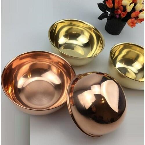 Thicken Pure brass red Copper Bowl Noodle Soup Bowl