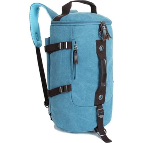 Large Capacity Backpack Men Travel Bag Mountaineering Backpack Male Luggage Canvas Bucket Shoulder Bags Men Backpacks