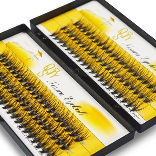 1box big capacity 60 bundles 20D Eyelash Extensions 0.07mm Thickness Mink Strip Eyelashes Individual Lashes Natural Style