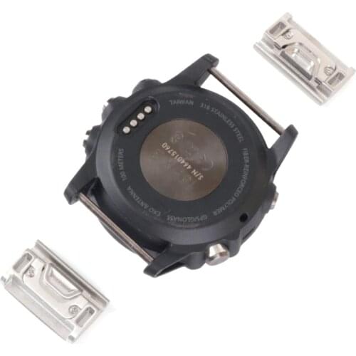 1 Pair 20/22/26mm Metal Watch Band Quick Release Clasp Adapter Connector for Fenix 5X/Fenix 3/Fenix 3 HR/Fenix 5/5S