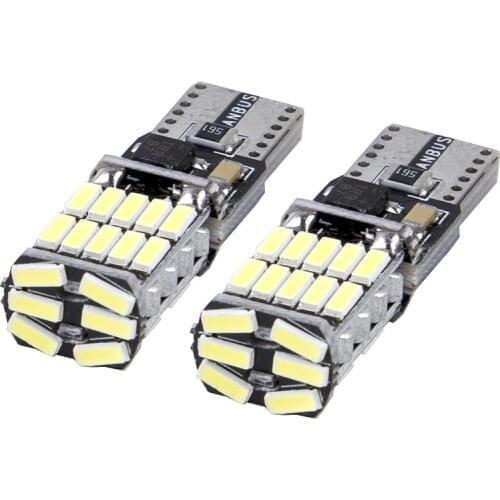 200pcs Car LED T10 Canbus 26SMD 4014 194 168 W5W Non polar Auto Wedge Tail Side Bulb reading plate lamp