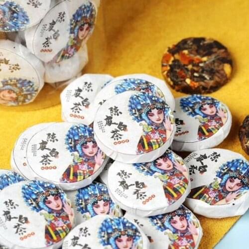 2021 Fujian6A Chen Pi Lao Bai Cha Chenpi Old White/Tea Xinhui Tangerine Peel Mellow and Sweet for Lipid-lowering and Beauty toy