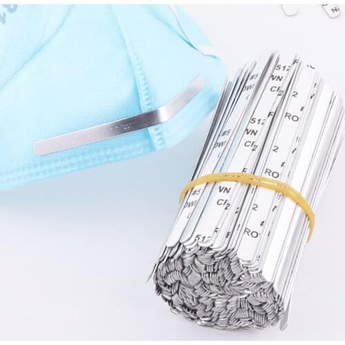 50/100/200pcs Aluminum Nose Wire For Pasteable, Flexional Nose Wire Clip Metal Forming Wire Strip Trimming Crafts Making