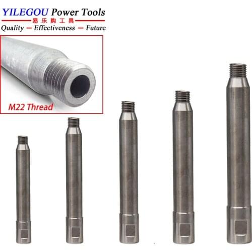 Diamond Core Bit Extension For M22 Thread Extension Rod For Diamond Drill (Length 150mm, 220mm, 290mm, 390mm, 490mm)