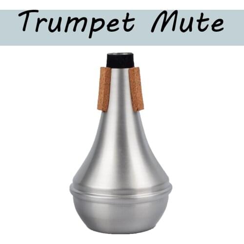Aluminum Trumpet Mute Trompete Straight Practice Trumpet-III Trumpet Damper Straight Practice For Trumpet Woodwind Instrument