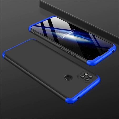 3 IN 1 Case for Xiaomi Redmi 9C Case 360 Full Protection Case Shockprrof Matte Phone Cover for Xiomi Redmi 9c 9 C Redmi9c 6.53"