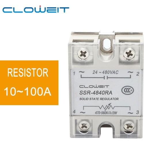 SSR-4825RA 10 TO 100A Resistor regulator type CE Solid State Relay, Extermal control potentiometer 470KΩ/2W