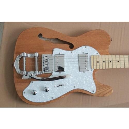 Log color guitar, maple finger board, white guard board, high quality