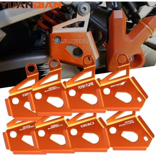 For 990 ADVENTURE S/R ADV 990 SMT SUPERMOTO R 950 SUPER ENDURO ADVENTURE S Motorcycle Rear Brake Reservoir Pump Protector Guards