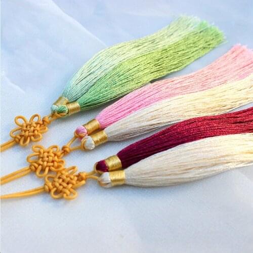 Cross Stitch Geometric Tassel Accessories Pendant Kawaii Classic Creative Chinese Knot Two-color Tassels Hanging Spike Exquisite