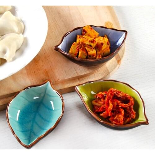 Ceramic Sauce Dish Creative Cute Restaurant Taste Dish Plate Vinegar Dish Set Tableware Soy Sauce Dish Home Side Dish