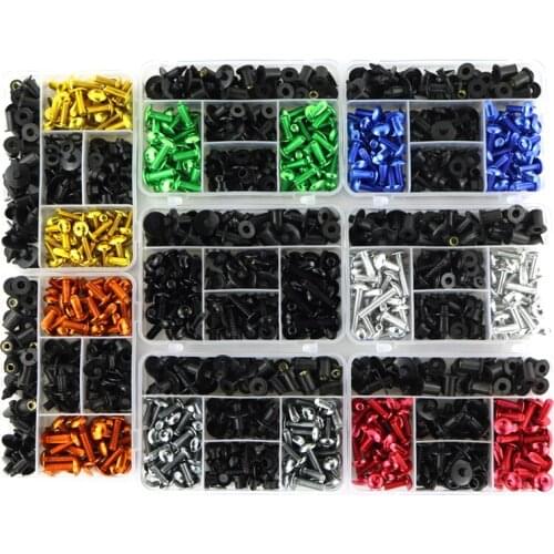 M6 M5 Motorcycle Full Fairing Bolts Kit Fit For Kawasaki ZX 6R ZX-6R 1993-2002 ZX6R 2003-2017 2018 2019 Fairing Clip Speed Nuts