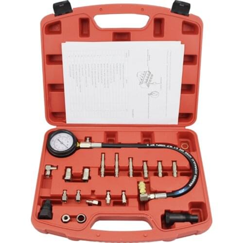 TU-15A Diesel Engine Compression Tester Kit Engine Pressure Gauge Set 0~1000psi