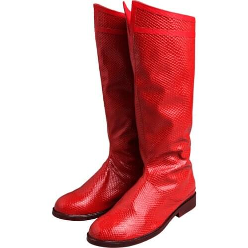 Red Cosplay Shoes Boots Halloween Carnival Cosplay Accessories