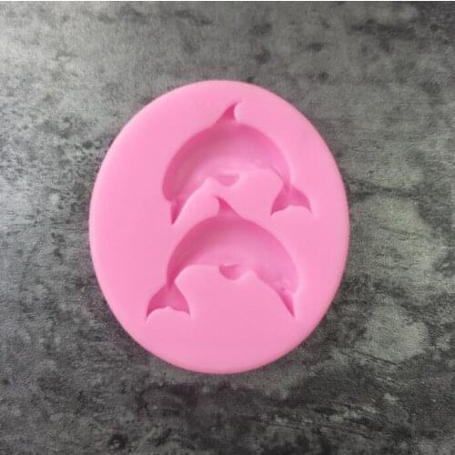 L010 of Dolphin Liquid Silicone Diy Sugar Cake Baking Mould