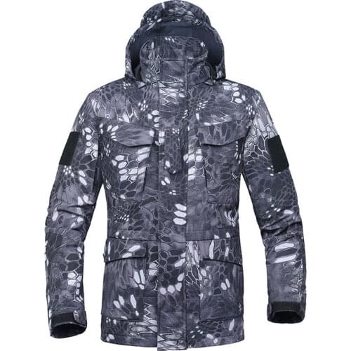 Outdoor windshield mens leather waterproof soft shell stormtrooper windproof autumn and winter jacket