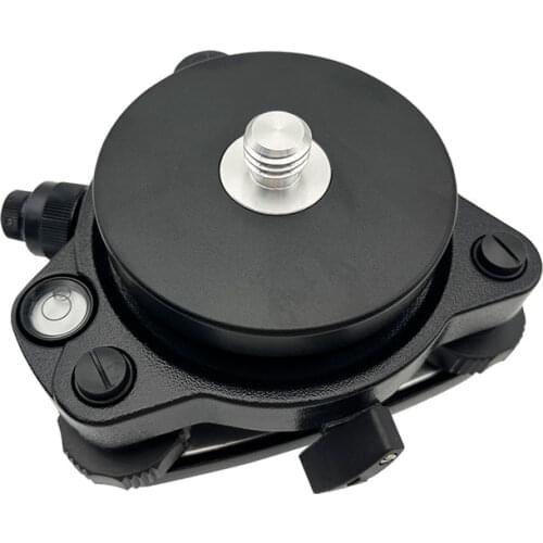 NEW black Three-Jaw Tribrach Adapter With Optical Plummet + T4 Fixed Adapter 5/8"11 Mount For Total Station survey instruments