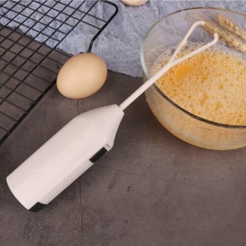 1pc New Kitchen Electric Hand Whisk Mixer Coffee Milk Egg Beater Plastic Frother Egg Electric Mini Handle Stirrer Cooking Tool