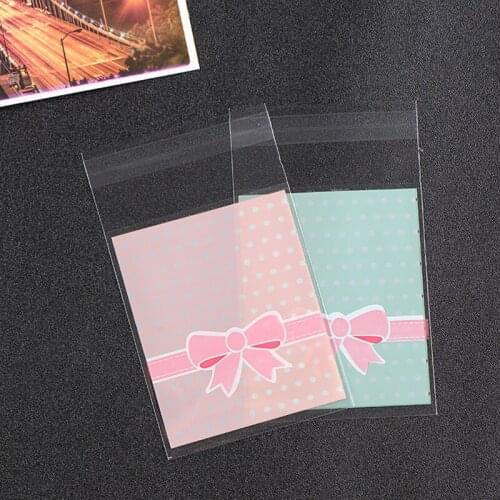 100Pcs/Lot Food Packaging Bags Baking Dot Ziplock Bag Party Wedding Birthday Biscuit Gift Pastry Wrapping Paper Small Cake Box