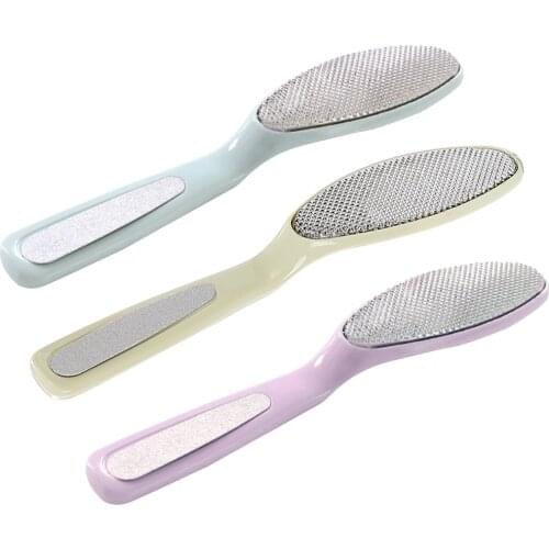 Hot Sale 1PC Professional Double Side Foot File Rasp Heel Hard Dead Skin Callus Remover Pedicure Tool Color Random