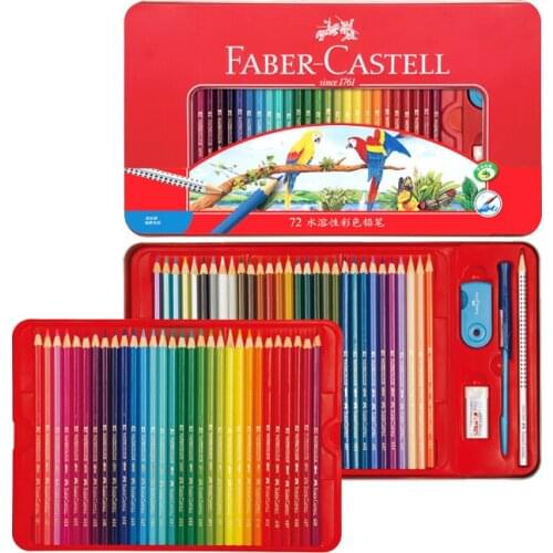 FABER-CASTEL36/48/72 Color Professional Water-Soluble Colored Pencils for Artist School Sketch Drawing Pen Children Special Gift