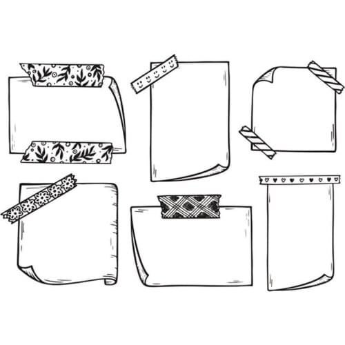 Frame Transparent Clear Silicone Stamps for DIY Scrapbooking/Card Making/Kids Christmas Fun Decoration Supplies A2135